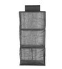Black Solid Polypropylene  Foldable Cupboard Hanging Cloth Organiser With 4 Shelves