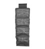Black Solid Polypropylene  Foldable Collapsible Cupboard Hanging Cloth Organiser With 4 Shelves
