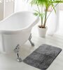 Black Solid Polysterene 27.5x20 Inches Max Absorbant Bath Mat