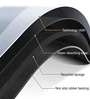 Black Slogan Rubber 23.6X15.7 Inches Max Absorbant (1Pc) Oval Bath Mat