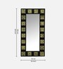 Black Solid Wood Black Mirror 3 Ft. Rectangular Wall Mirror