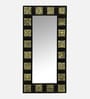 Black Solid Wood Black Mirror 4 Ft. Rectangular Wall Mirror