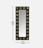 Black Solid Wood Black Mirror 5 Ft. Rectangular Wall Mirror
