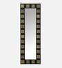 Black Solid Wood Black Mirror 6 Ft. Rectangular Wall Mirror