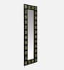 Black Solid Wood Black Mirror 6 Ft. Rectangular Wall Mirror