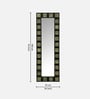 Black Solid Wood Black Mirror 6 Ft. Rectangular Wall Mirror