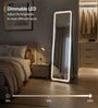 Black Square Halo Arch Floor Mirror (150 x 40) CM