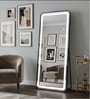Black Square Halo Arch Floor Mirror (150 x 40) CM