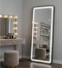 Black Square Halo Arch Floor Mirror (150 x 40) CM