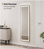 Black Square Halo Arch Floor Mirror (160 x 50) CM
