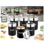 Black Stainless Steel (Set of 6) Storage Container