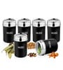 Black Stainless Steel (Set of 6) Storage Container