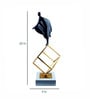 Black Stainless Steel Human Figuirine Showpiece