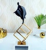 Black Stainless Steel Human Figuirine Showpiece