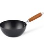 Classic Induction Friendly Black Stainless Steel Wok