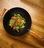 Santos Induction Friendly Black Stainless Steel Wok