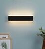 Metal Flush Mount Wall Light (Black)