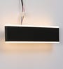 Metal Flush Mount Wall Light (Black)