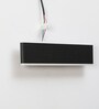 Metal Flush Mount Wall Light (Black)