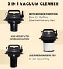 Black Stainless Steel Wet & Dry Vacuum Cleaner with HEPA Filter