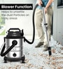 Black Stainless Steel Wet & Dry Vacuum Cleaner with HEPA Filter