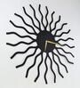 Black Steel Abstract Novelty Wall Clock