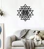 Black Steel Geometric Triangle Wall Art