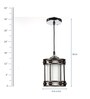 Numero Black Metal Hanging Light