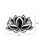 Black Steel Lotus Flower Wall Art