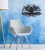 Black Steel Lotus Flower Wall Art
