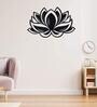Black Steel Lotus Flower Wall Art
