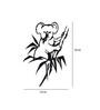 Black Steel Mordern Koala Wall Art