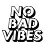 Black Steel No Bad Vibes Wall Art