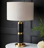 Black Stone & metal Midnight Gold Prestige Table Lamp