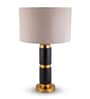 Black Stone & metal Midnight Gold Prestige Table Lamp