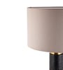 Black Stone & metal Midnight Gold Prestige Table Lamp
