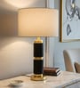 Black Stone & metal Midnight Gold Prestige Table Lamp
