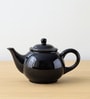 Black Stoneware Tea Pot