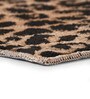Black Abstract Polypropylene 24x16 Inches AntiSkid Bath Mat