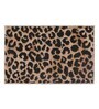 Black Abstract Polypropylene 24x16 Inches AntiSkid Bath Mat