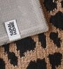 Black Abstract Polypropylene 24x16 Inches AntiSkid Bath Mat