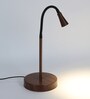 Black Study Lamp With Stainless Steel Base
