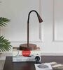 Black Study Lamp With Stainless Steel Base