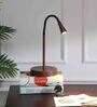 Black Study Lamp With Stainless Steel Base