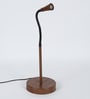Black Study Lamp With Stainless Steel Base