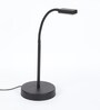 Black Study Lamp With Stainless Steel Base