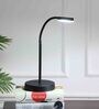 Black Study Lamp With Stainless Steel Base