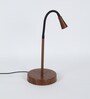 Black Study Lamp With Stainless Steel Base