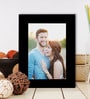 Black Synthetic Wood Table Photo Frame