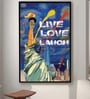 Multicolour Synthetic Wood Art Print